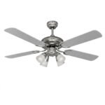 Ventilador de Techo 48 Pulgadas Cromado con Luz