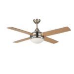 Ventilador de Techo 48 Pulgadas Madera con Luz LED